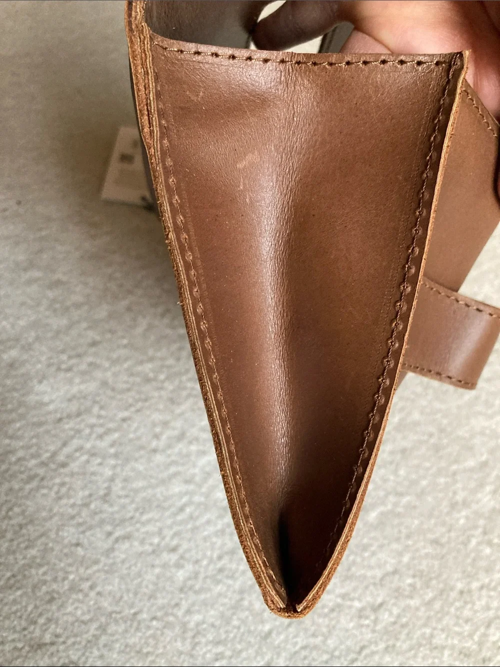 ABLE mare handle clutch in whisky